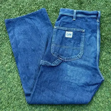 신비로운 사이즈 색빠짐 W34 Lee 페인터 와이드 데님 팬츠