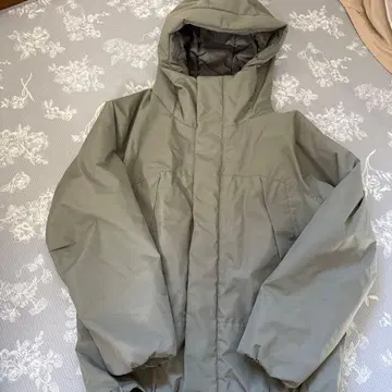 MUJI 솜 후드 자켓 카키 L 사이즈 다운 자켓