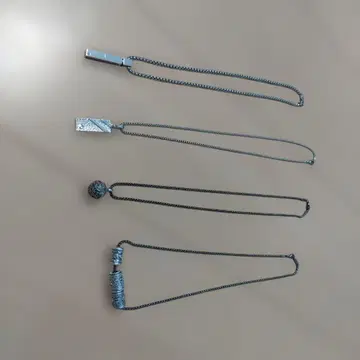 실버 목걸이 세트