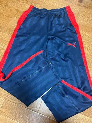 Puma 트레이닝 팬츠 네이비/레드