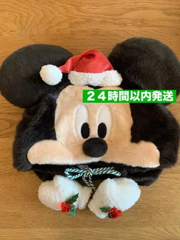 택 포함 새상품 미키 크리스마스 팬캡 디즈니 2025