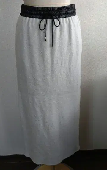 아쉬 울 롱 스커트 허리밴딩 36