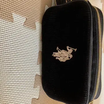 코듀로이 블랙 숄더백 폴로