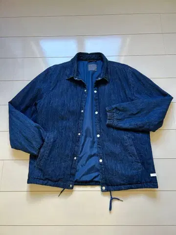 다크 데님 버튼 프론트 자켓