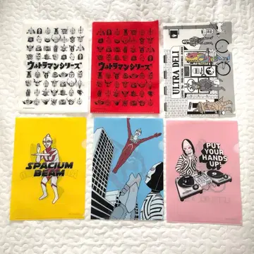 ASOKO x 울트라맨 콜라보 클리어 파일 6개 세트