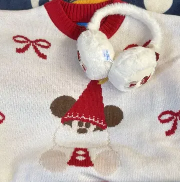 디즈니 크리스마스 2025 리루린린 스웨터 귀도리