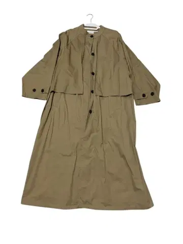 Libra Cue 베이지 오버 사이즈 롱 코트