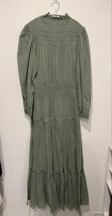 casa fline 올리브 그린 롱 원피스