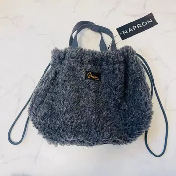 [ 새상품 ] Napron 그레이 보아 복조리 백 일본제