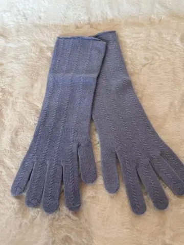 캐시미어 100% 장갑 라이트 블루 몽골산