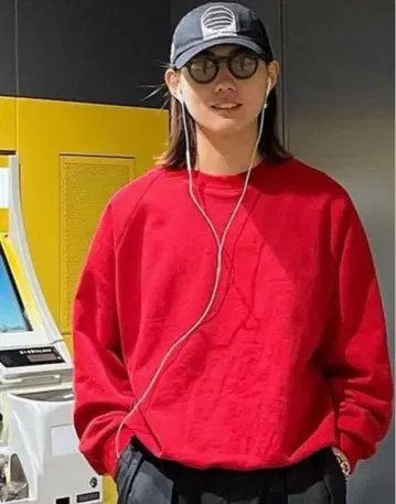 USA제 90s 헤인즈 hanes 래글런 맨투맨 빨간색