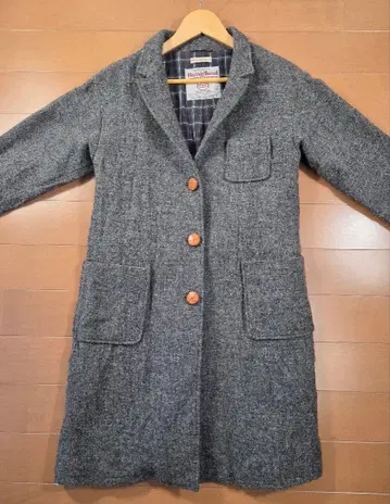 liflattie ships 해리스 트위드 체스터 코트 일본제