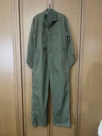 80년대 오슈코슈 올리브 그린 오버롤 42R