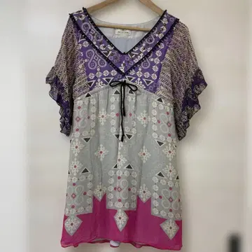 그레이스 콘티넨탈 36 원피스 비쥬 오리엔탈 튜닉