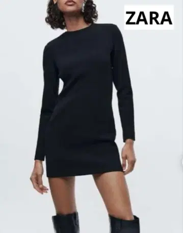 ZARA 숏 원피스 숄더 패드 블랙 S 미니 원피스