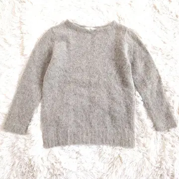 에붐에바 니트 알파카 베이지 7부 소매 손세탁 가능 홈 클리닝