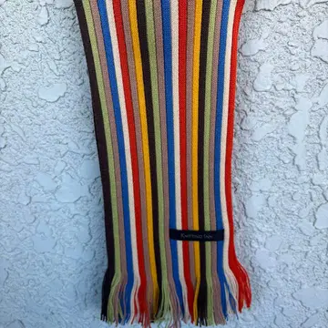 [미사용] 마츠이 니트기켄 Knitting Inn 울 혼방 리브 머플러