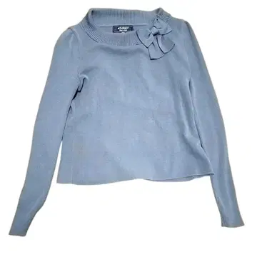 엠즈 그레이시 긴팔 리본 니트 스웨터 여성용 38 블루 그레이