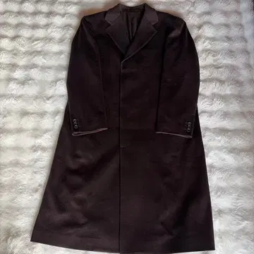 다크 브라운 남성용 체스터 코트 [ 빅 사이즈 ] [ 루즈한 사이즈 ]