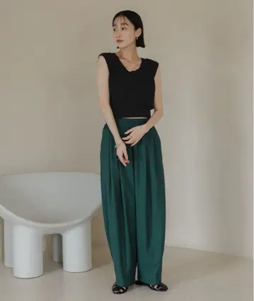 LOWRYS FARM 이지 와이드 코쿤 팬츠 327286