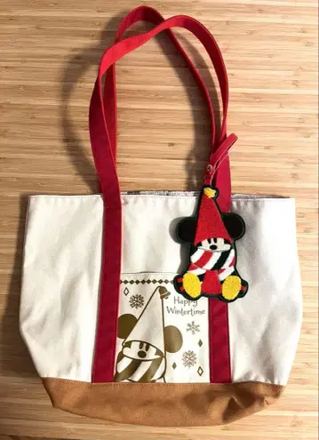 미사용 새상품 릴린린 토트백 패스케이스 포함 디즈니 크리스마스