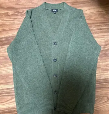 유니클로 25AW 가디건 올리브