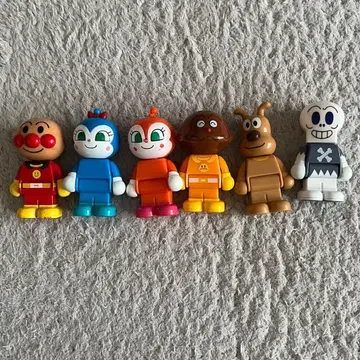 호빵맨 블록 라보 스윙 인형 피규어 6체 세트