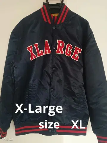 XLARGE 나일론 자켓 네이비/레드