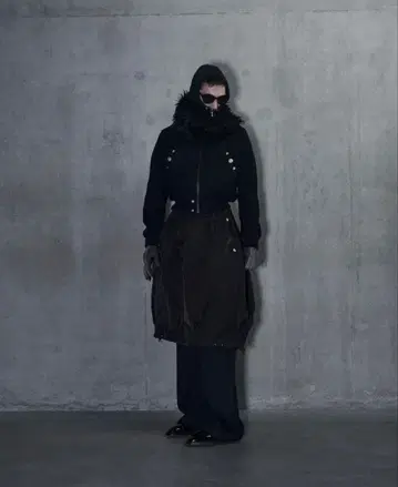 omar afridi 서클 스커트 나일론