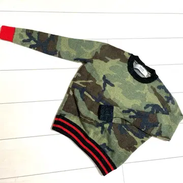 카모플라쥬 패턴 니트