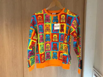 새상품 MOSCHINO 컬러풀 곰 프린트 트레이닝복