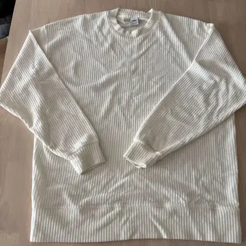 ZAPA 리브 크림색 니트 XL