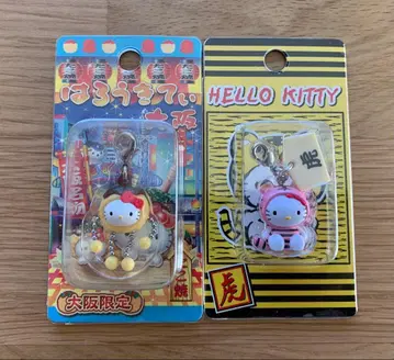 지역 한정 키티 지퍼 마스코트 타코야키&타이거즈