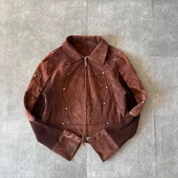 00's 페이크 스웨이드 스터드 재킷