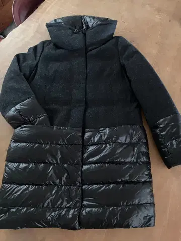 새상품급 경량 리버서블 2way 멜베이유방트 다운 코트 블랙