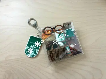 가챠 파우치 카페 커피 미니 곰돌이