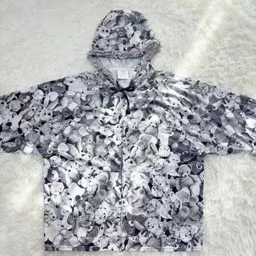 스칼라 곰 올 패턴 집업 트레이닝복 M