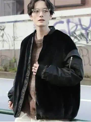 RAGEBLUE 스무스 퍼 콤비 MA-1 M 사이즈