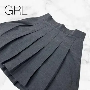 [ 그레일 ] 하의 바지 팬츠 큐롯 그레이 미니 기장 플리츠