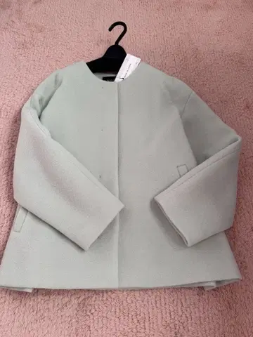 INDIVI 노카라 자켓 민트 그린 사이즈 15