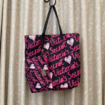 [Victoria's Secret] 토트백 대용량 블랙 핑크