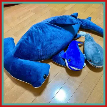 새상품 귀상어 상어 고래 고래 봉제 인형 초 BIG