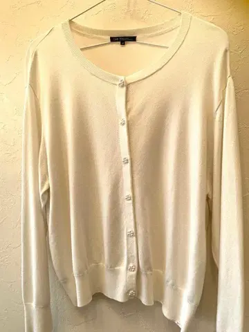 23구 빅 사이즈 46 가디건 화이트