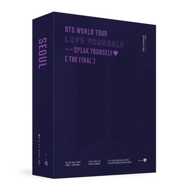 (미개봉 풀셋) 방탄 스파콘 서울 스픽 파이널 블루레이 블레 BTS