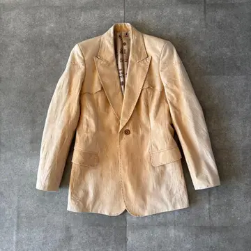 00s no brand tanned leather jacket