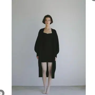 리에루리셰 가디건 원피스 세트 블랙