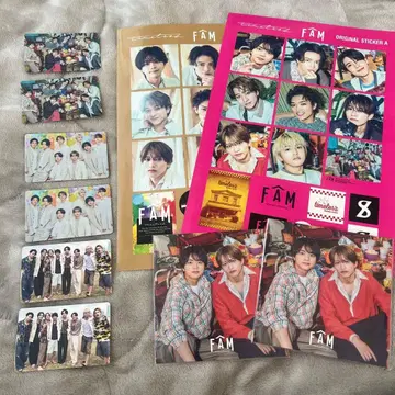 timelesz FAM 스티커 재킷 사진 트레카세트