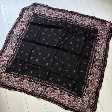 대형 페이즐리 무늬 자수 대형 스톨