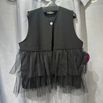 튤 프릴 블랙 베스트 M-L