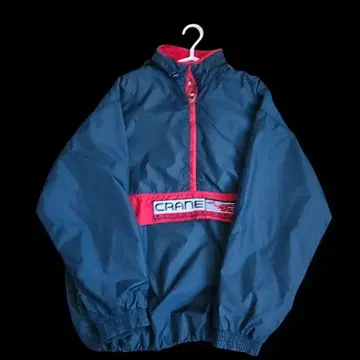 CRANE 나일론 자켓 네이비 레드